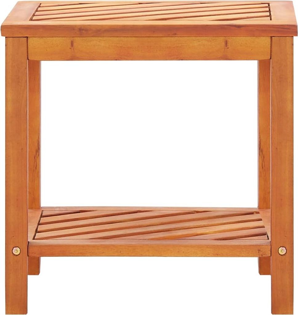 vidaXL Beistelltisch Akazienholz Massiv 45 x 33 x 45 cm Produktbild 