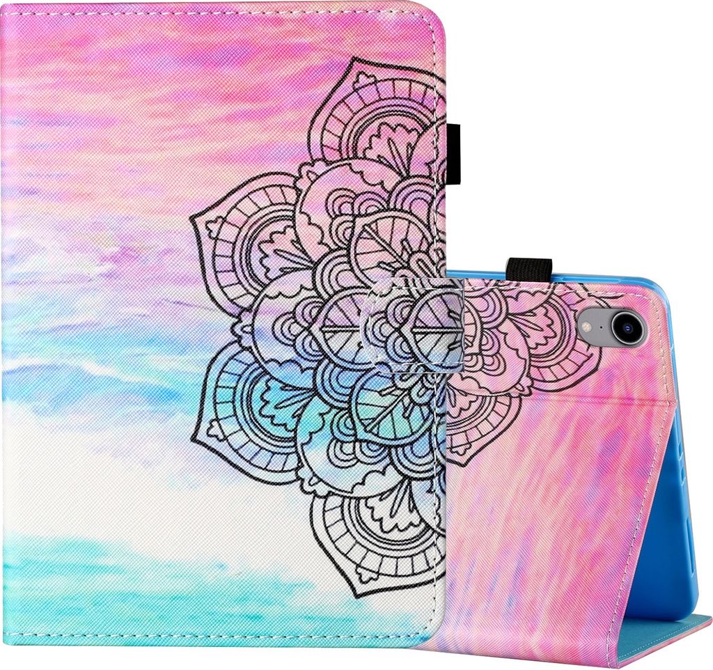 Für Apple iPad Mini 2024 8.3 Zoll / Mini 6 2021 Kunstleder Motiv 7 Tasche Hülle