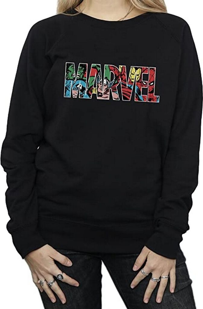 Marvel Comics - Sweatshirt für Damen BI1946 (M) (Schwarz)