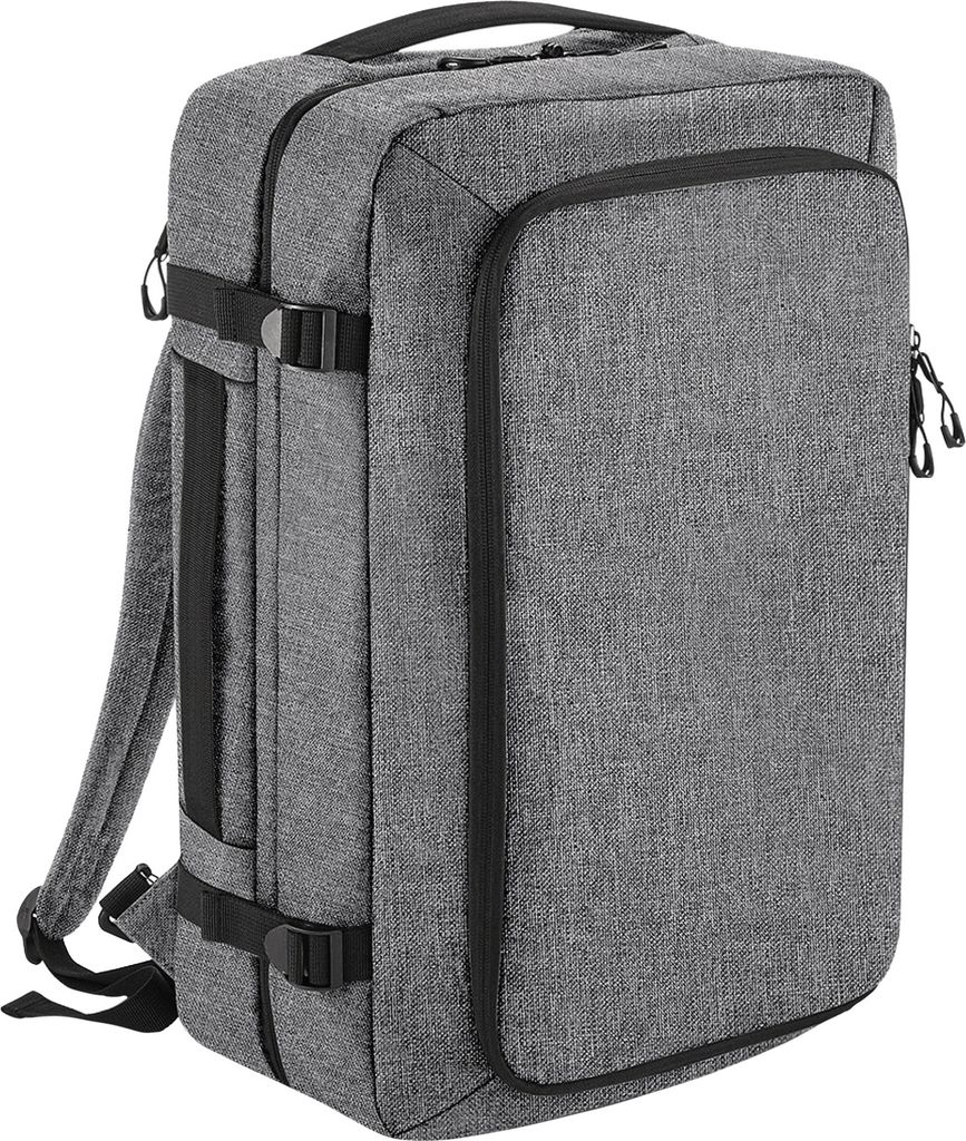Bagbase - Herren/Damen Uni 2-rädriger Kabinenkoffer, 40L BC4735 (Einheitsgröße) (Grau meliert)