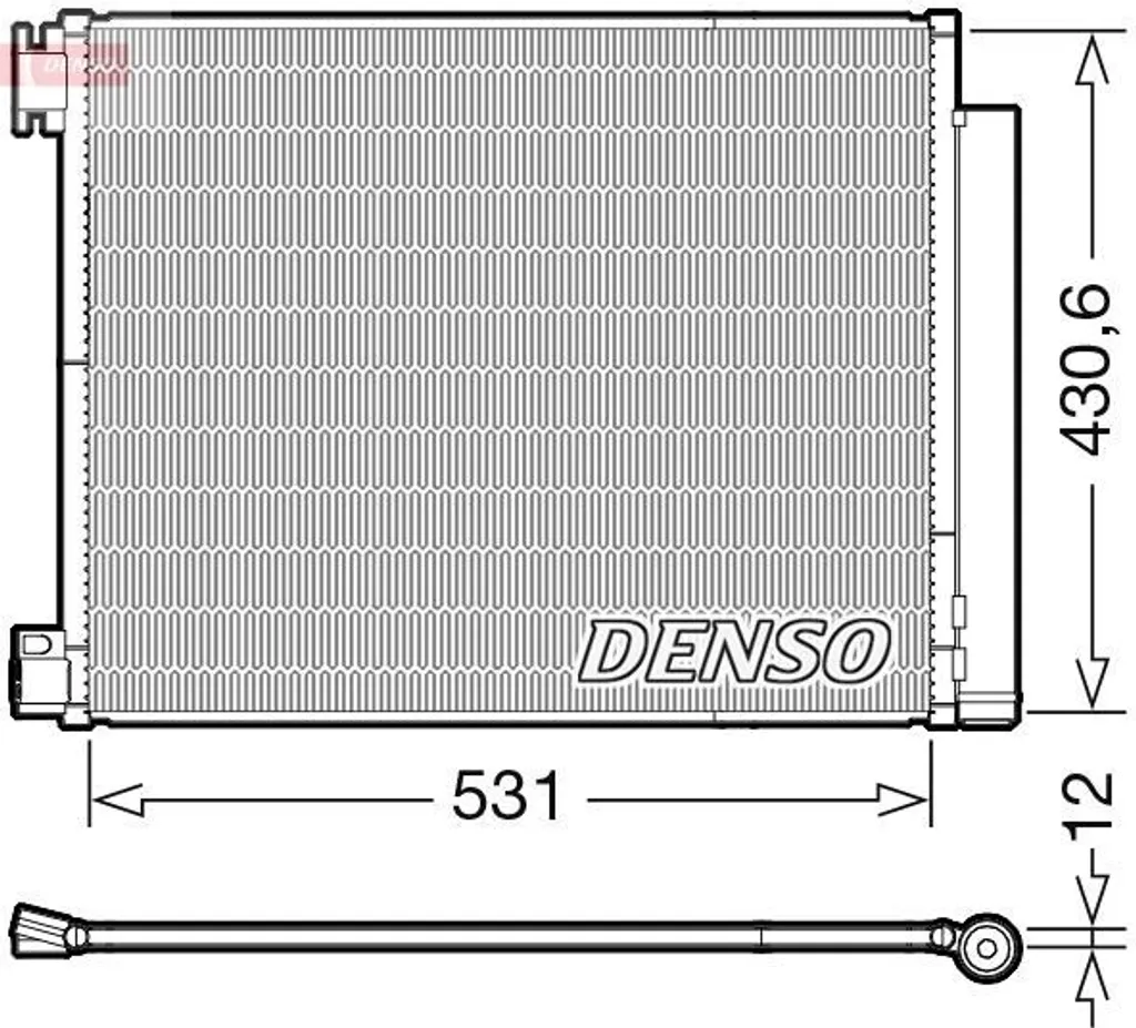 Condenseur de clim DENSO DCN23039 pour Renault Megane IV et Scenic IV