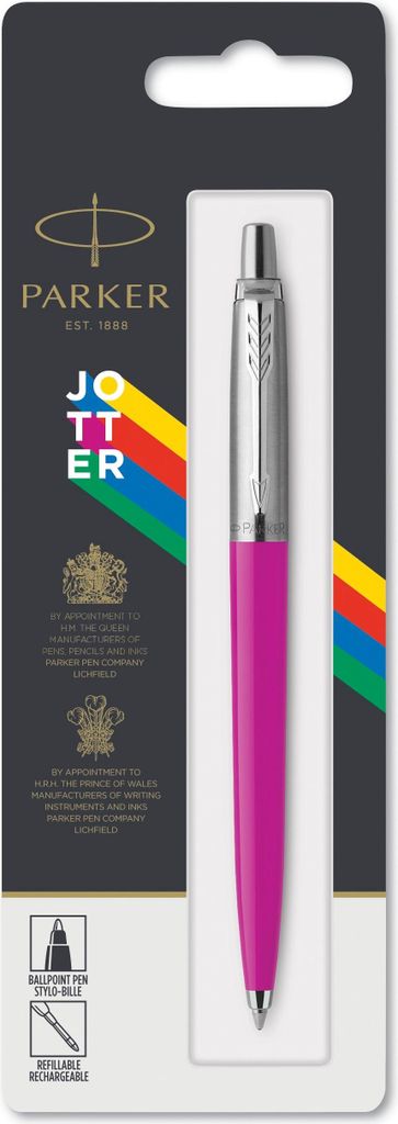 Parker Jotter Originals Kugelschreiber | Klassisches Magenta | Mittlere Spitze | Blau Tinte
