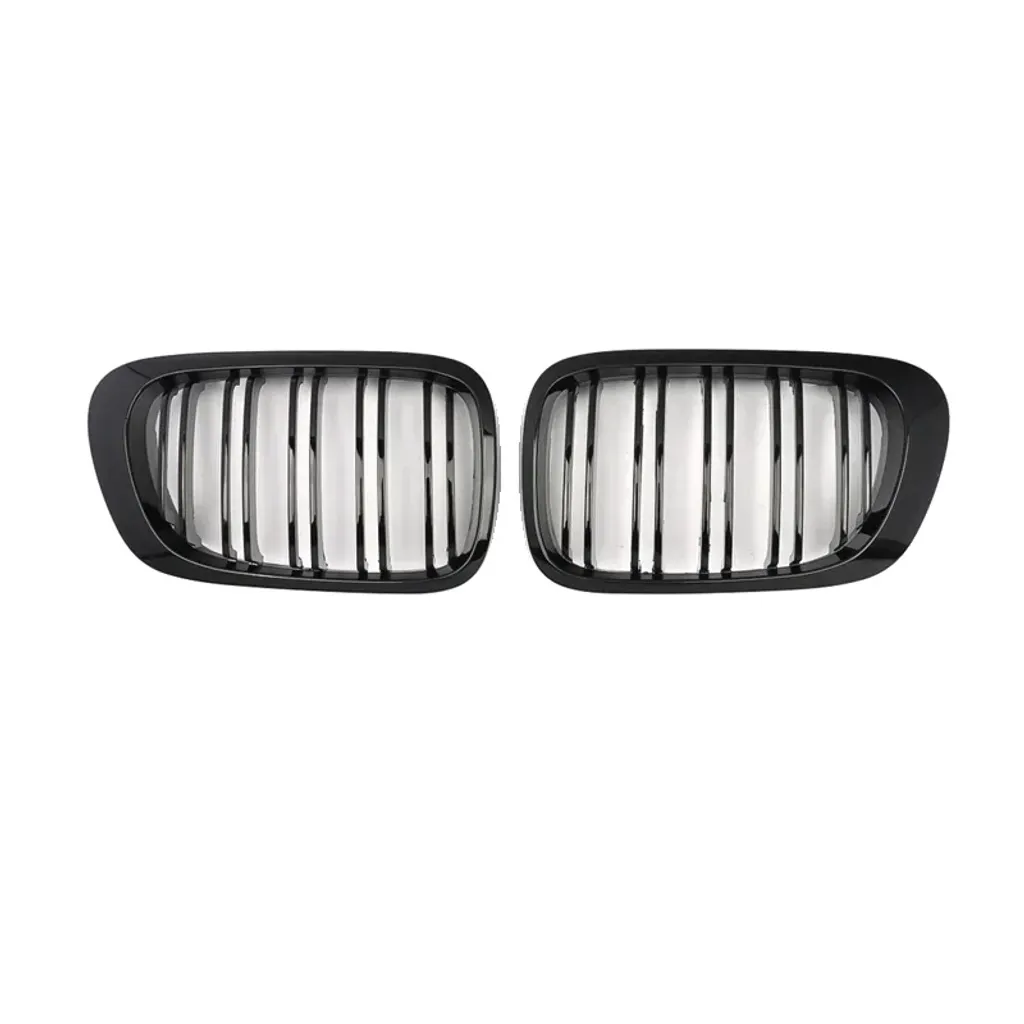 Paire de Haricots de Calandre pour BMW E46 en Finition Noir Intense