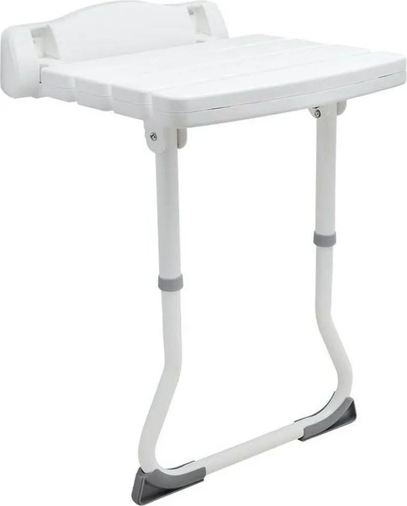 Tabouret pliant SUNDO PLS007 Blanc : siège d'appoint compact et robuste