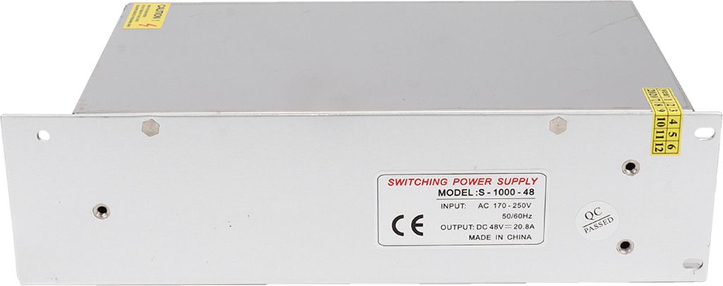 Schaltnetzteil-Treiber-Adapter Aluminiumlegierung DC48V LED-Bildschirm-Streifenlicht 3D-DruckerS?1000?48(48V/20.8A/1000W)AC170?250V