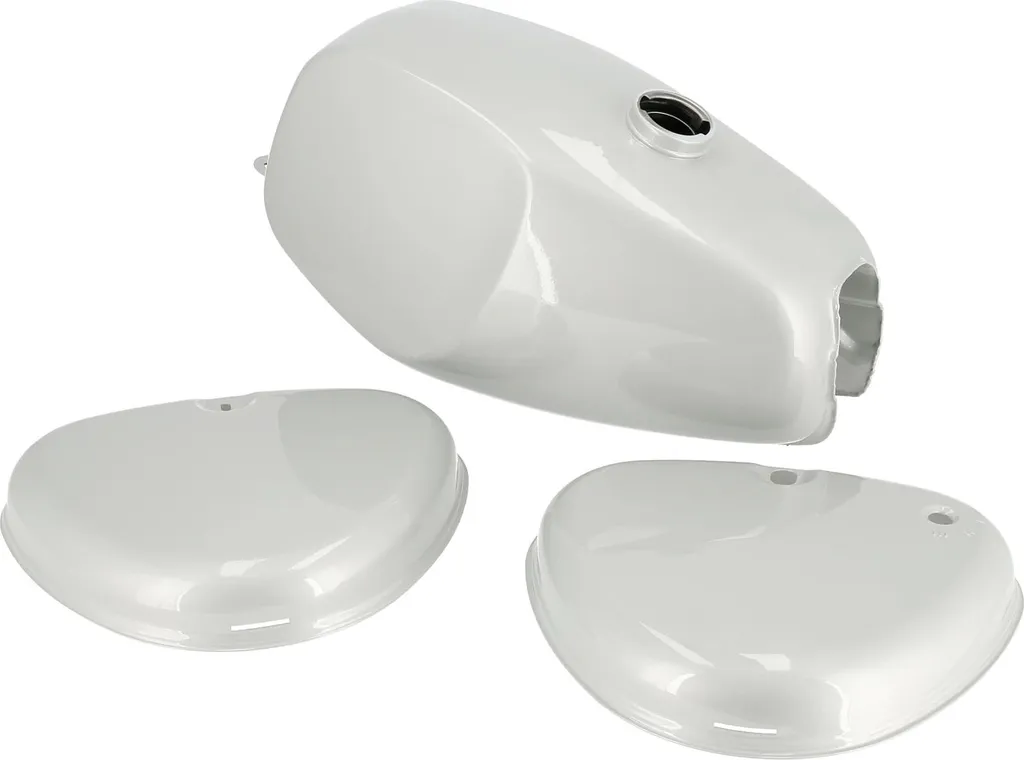 Kit Réservoir Buffalo et Caches Simson S50 Argent RAL 9006 Complet