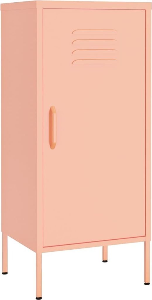 vidaXL Lagerschrank Rosa 42,5x35x101,5 cm Stahl