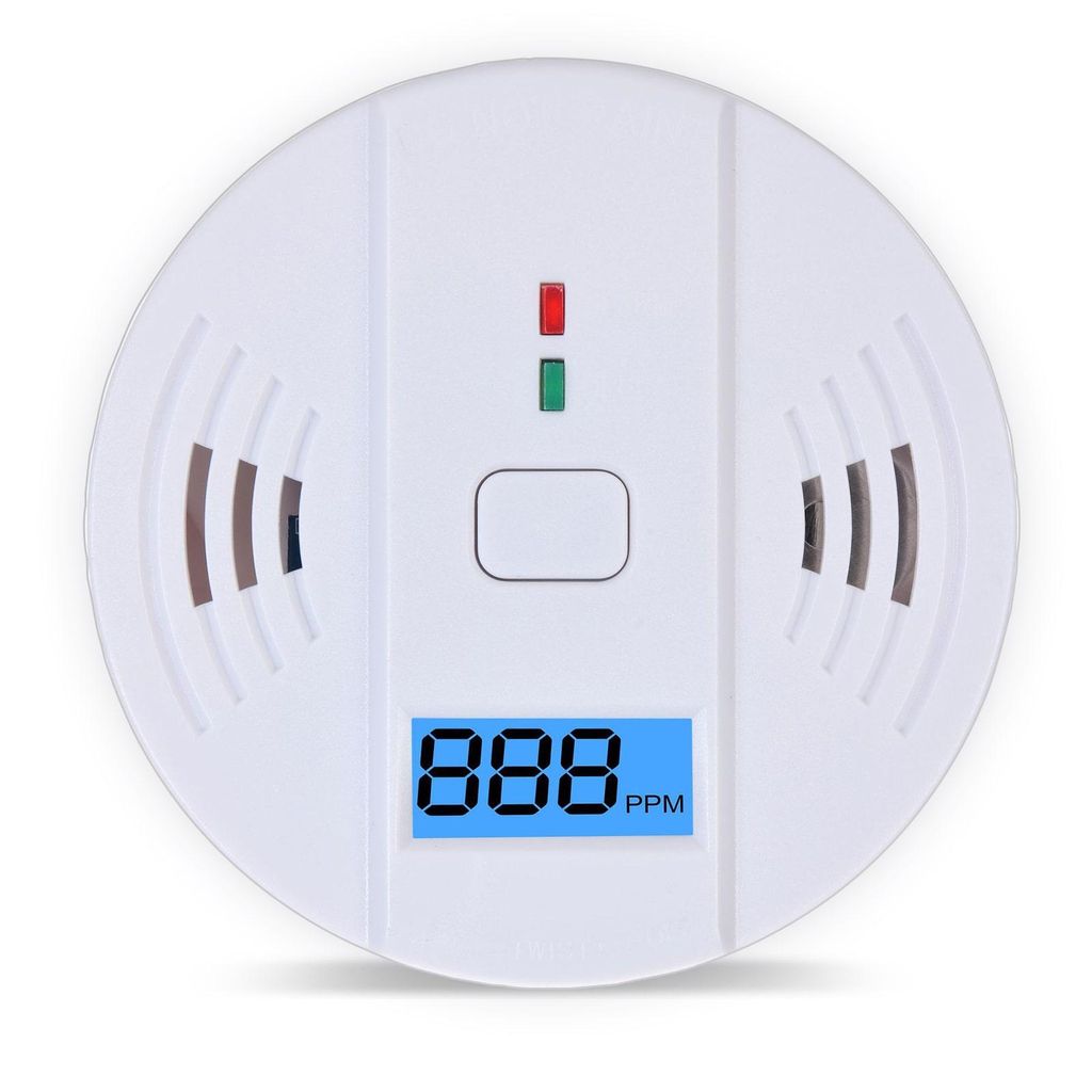 Eaxus Air-Guard Classic Kohlenmonoxid-Detektor – Digitaler CO-Melder mit LCD-Anzeige, 85 dB Alarm & Batteriebetrieb