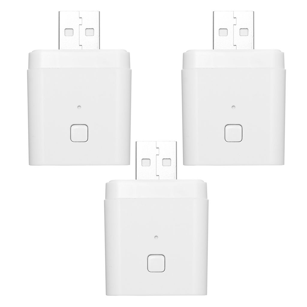 3PCS Tuya Micro 5V Wireless USB Smart Adapter Flexibel und tragbar Machen Sie USB-Ger?te š¹ber die Tuya APP-Sprachsteuerung intelligent Kompatibe...