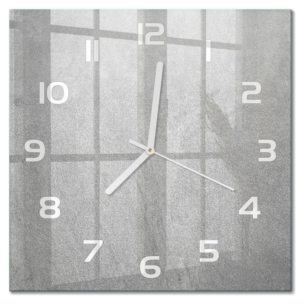 Glas Wanduhr 30x30 cm - Wanduhr - lautlose Wanduhr - ohne Produktbild 
