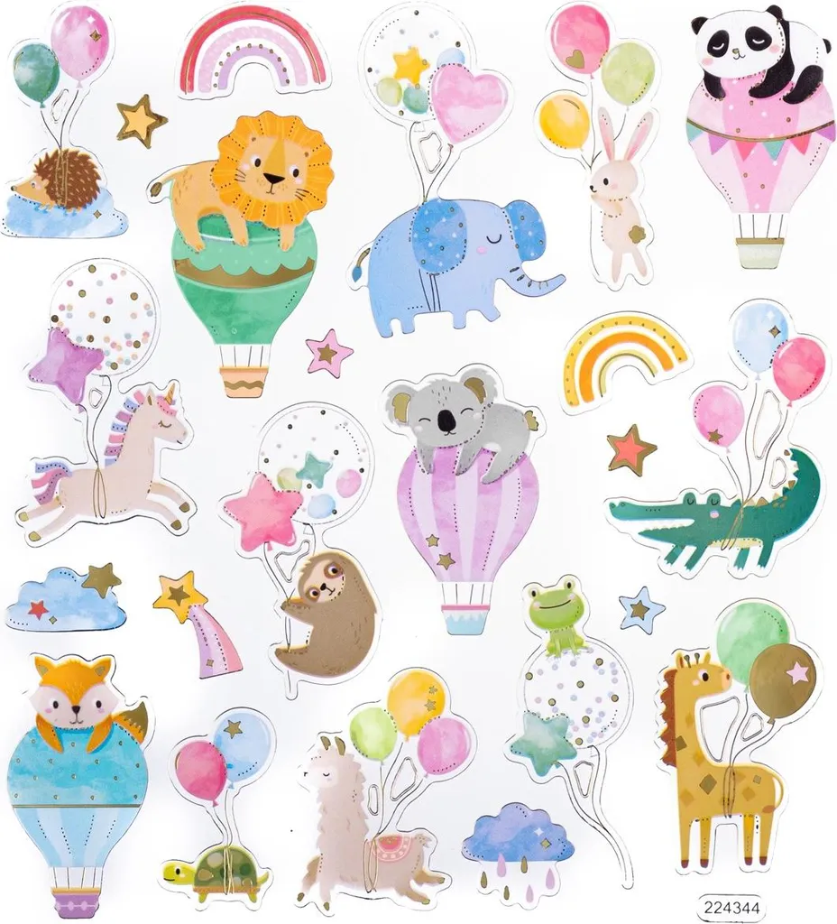 Stickers anniversaire lot de 23 unités - Décoration adhésive pour cadeaux