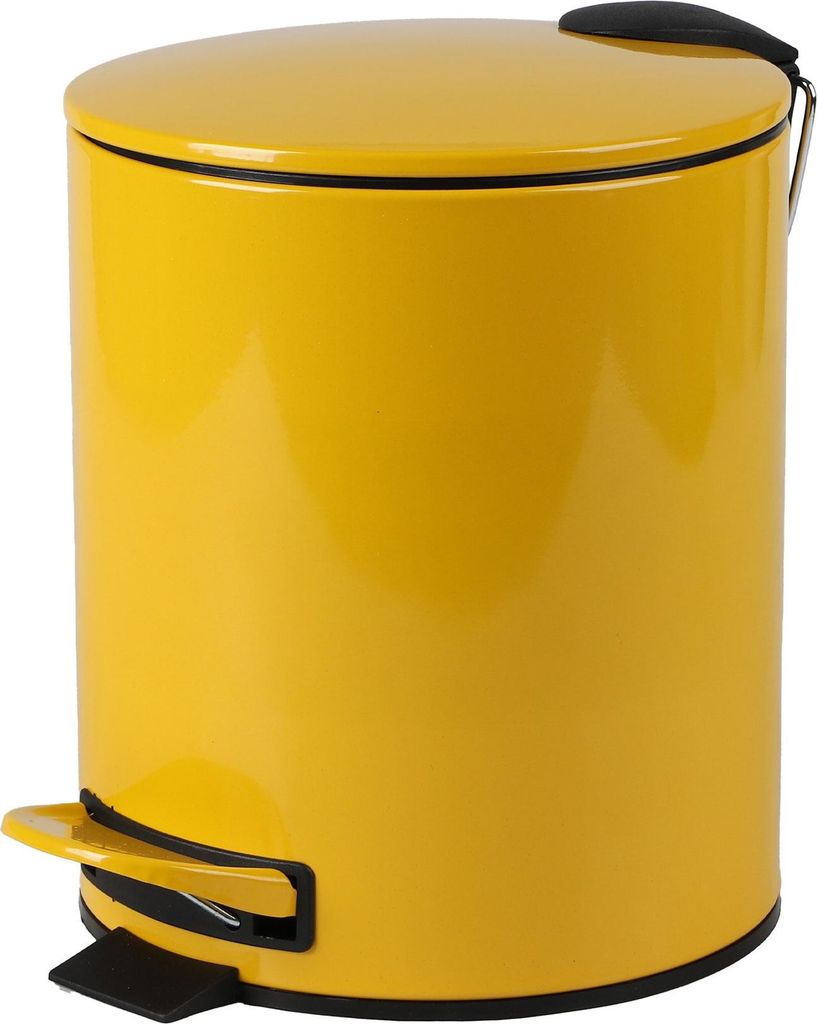 Urban Living Treteimer Toulon - gelb - 5L - Metall Produktbild 
