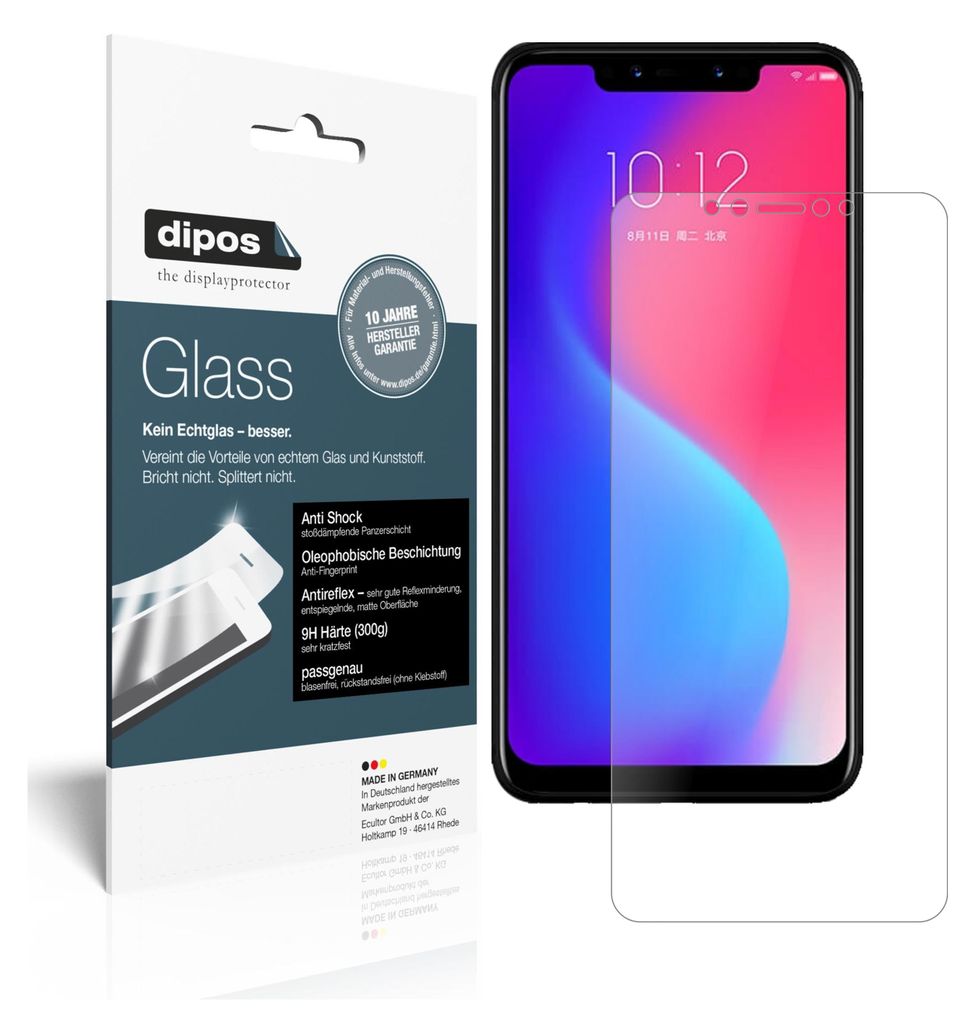 2x Schutzfolie für Lenovo S5 Pro matt - Anti-Shock 9H Folie dipos Glass