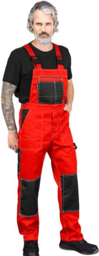 Arbeitslatzhose in versch. Farben rot 62