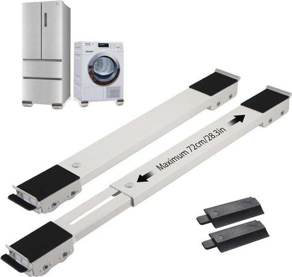 Famanu meubelrollers, set van 2 stuks met remmen - Productafbeelding 
