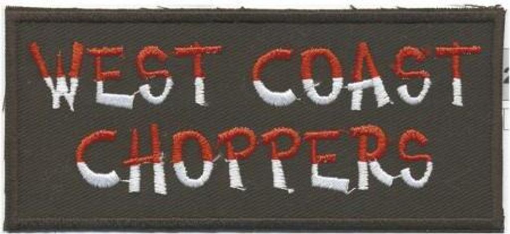 Aufnäher - West Coast Choppers - 04132 - Gr. ca. 11,5cm x 5 cm - Patches Stick Applikation