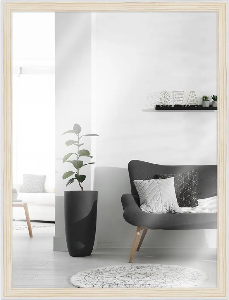 Specchiera da Muro MendeFrames H080 30x60 cm Legno Vero - Offerta Casa