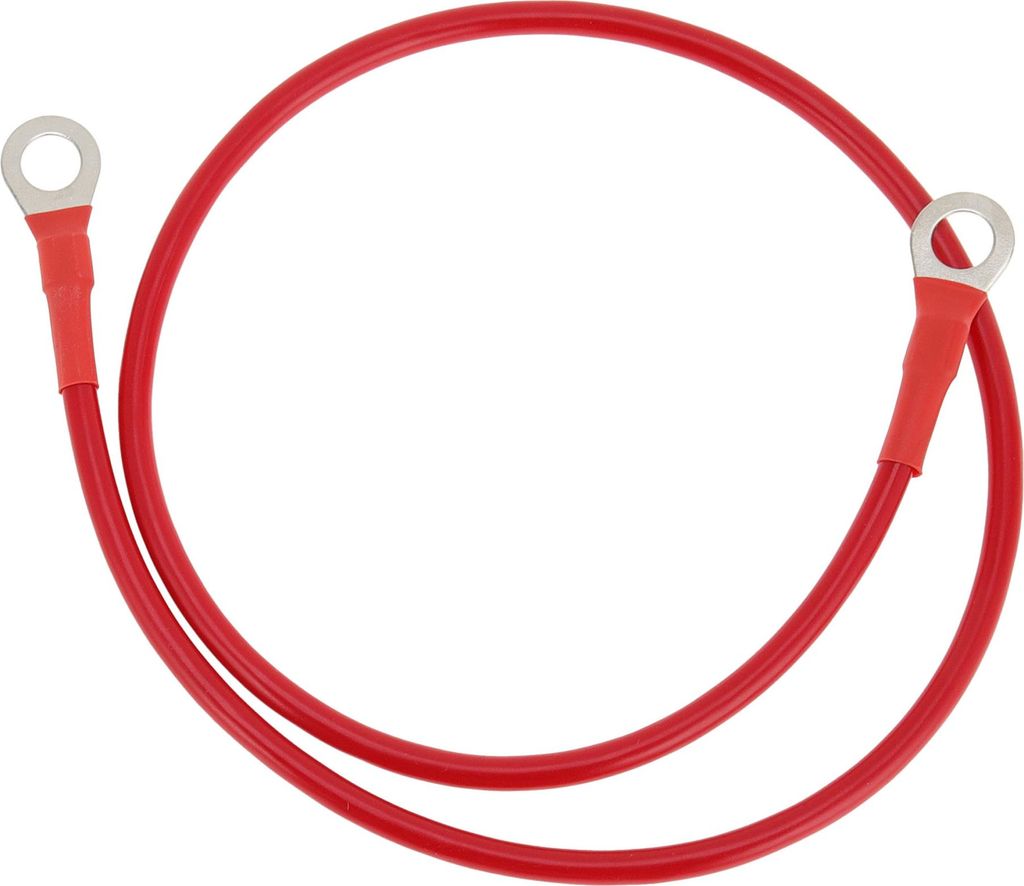 1 Stück Batterie-Wechselrichterkabel 10 AWG Gauge 2,5FT 5/16" Lug Batteriekabel Universal für Auto Fahrzeug Boot Wohnmobil Solar verzinntes Kupfe...