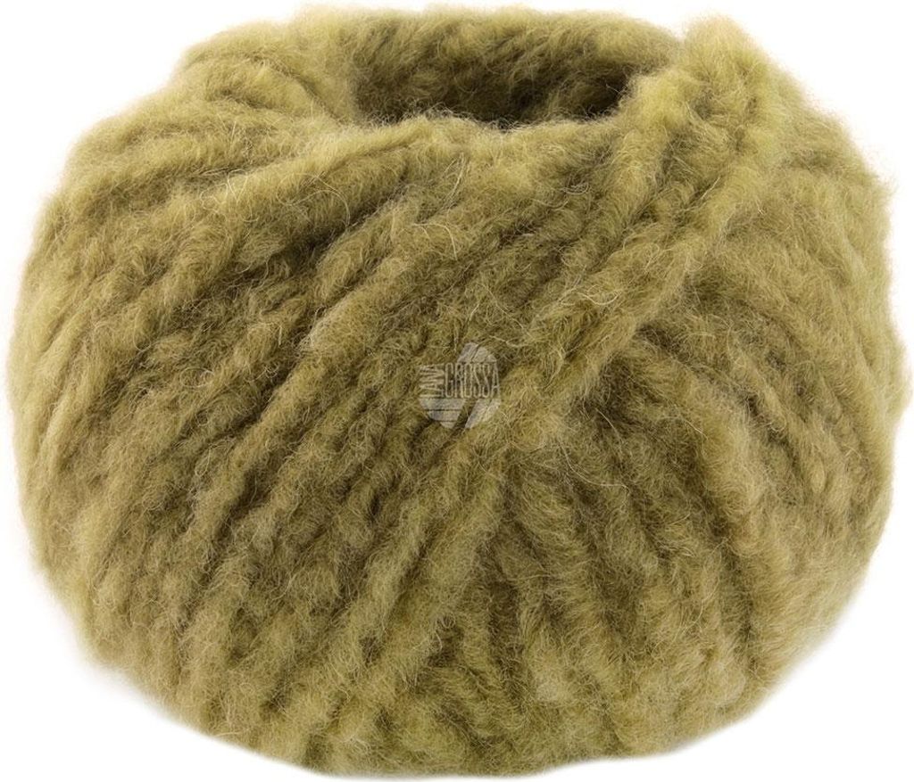 Lana Grossa ROYAL ALPACA Voluminöses Effektgarn aus den feinsten Alpaka Fasern Farbe 012 - Helloliv