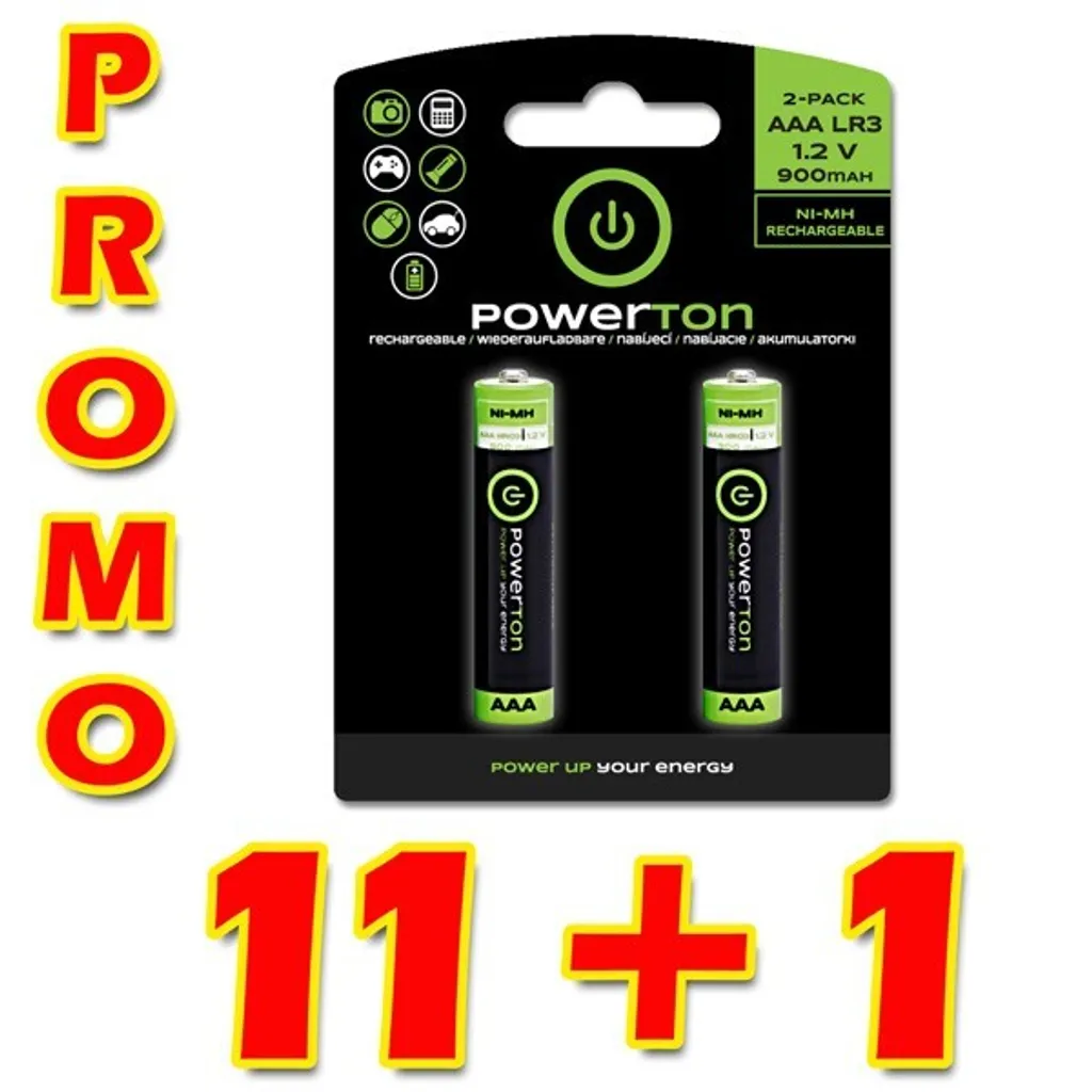 Finissez-en avec les Piles Vides - Pack 24 Piles AAA Rechargeables Powerton