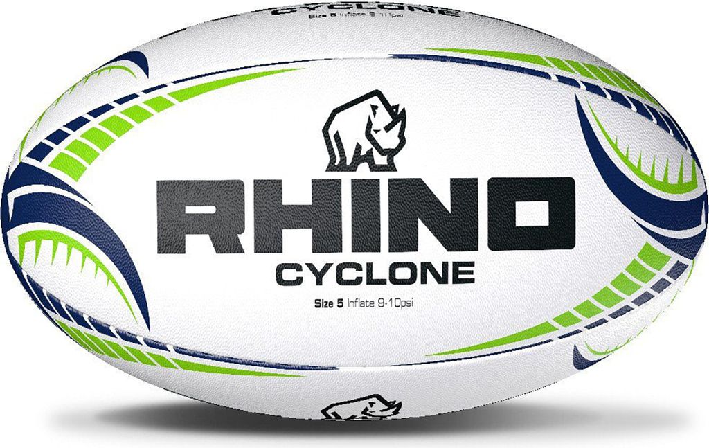 Rhino - Rugby-Ball "Cyclone" RD802 (4) (Weiß)