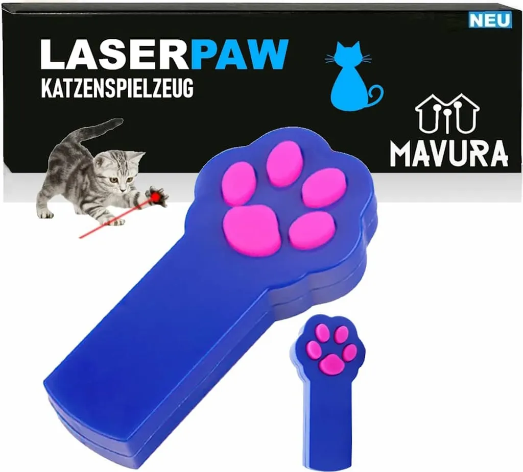 Laserpaw Giocattolo per Gatti a Zampa: Luce Rossa per Giocare Insieme