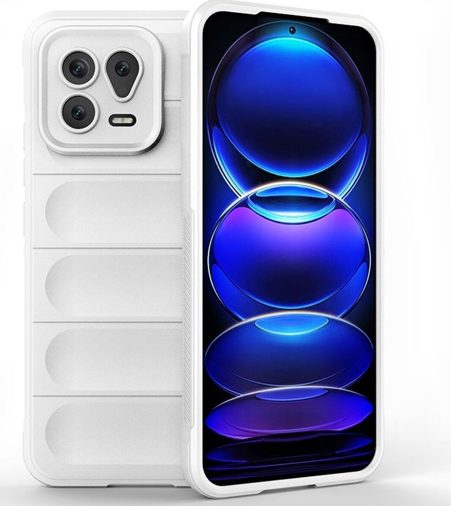 Mobigear Bumpy Xiaomi 13 Hülle Flexibles TPU Backcover - Weiß