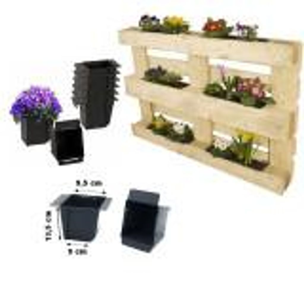 G&M Blumenkasten für Paletten, aus Kunststoff 9 x 13,5 x Produktbild 