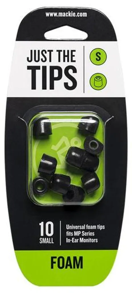 Embouts de rechange en mousse Small pour écouteurs MP & CR Buds noirs
