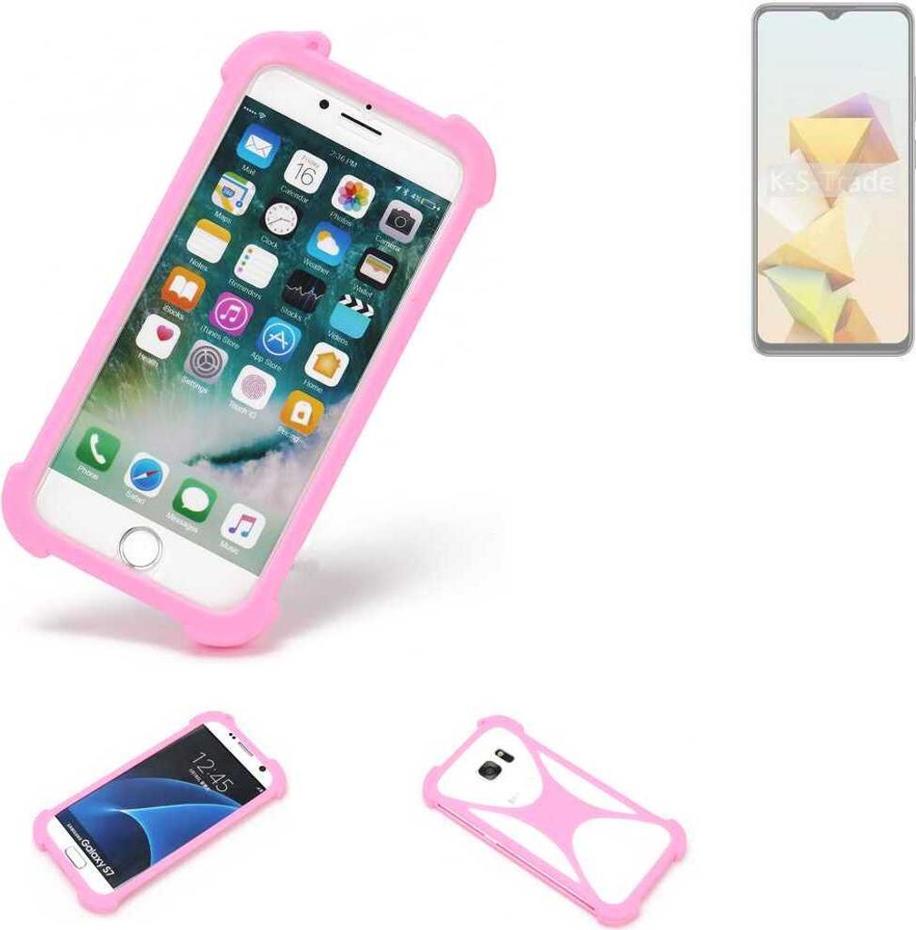 K-S-Trade Handy Hülle kompatibel mit ZTE Blade A73 5G Schutz Hülle Bumper Silikon Schutz Hülle Cover Case Silikoncase Silikonbumper TPU Softcase