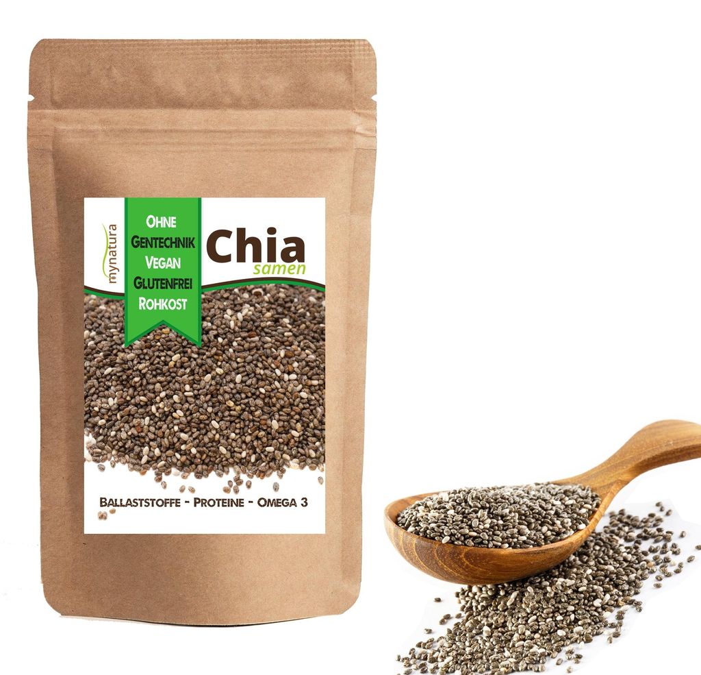 Mynatura Chia Samen – 1000g - 3 Beutel Produktbild 