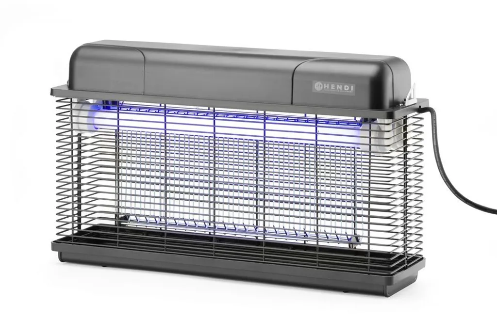 Insetticida HENDI Impermeabile 100m² - Lampada Professionale UV-A 40W - 2