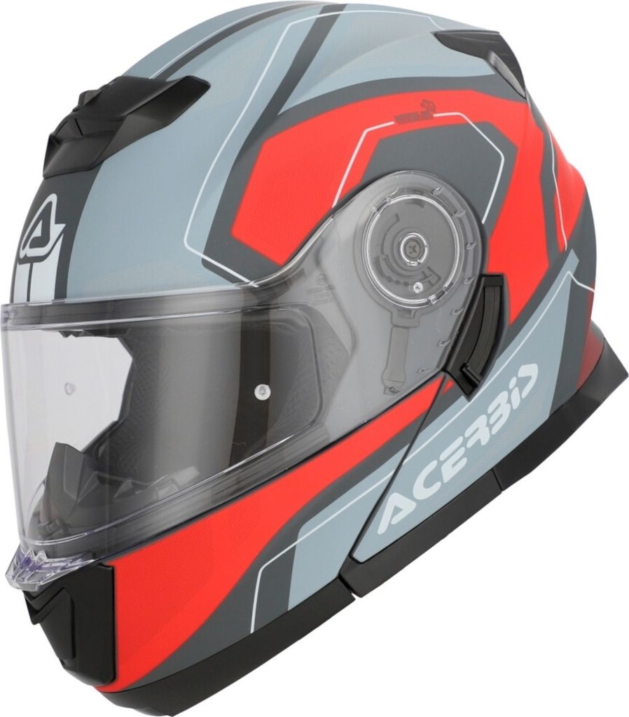 Acerbis Serel Graphic Klapphelm, grau/rot matt, S (55/56)