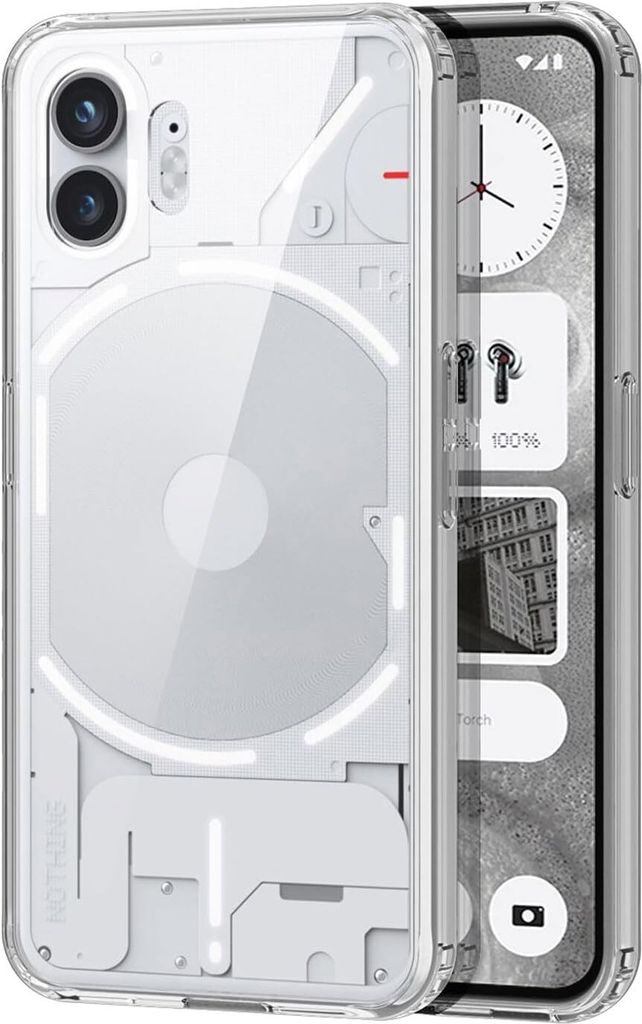Kristallklar Hülle für Nothing Phone 2 Hybrid Transparent Hardcase Stoßfest Schutzhülle