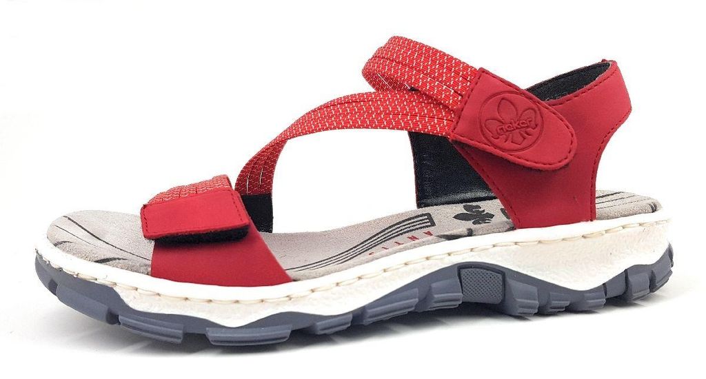 Rieker  Damenschuhe Sandalen Sportiv Sandale Rot Freizeit Productafbeelding 