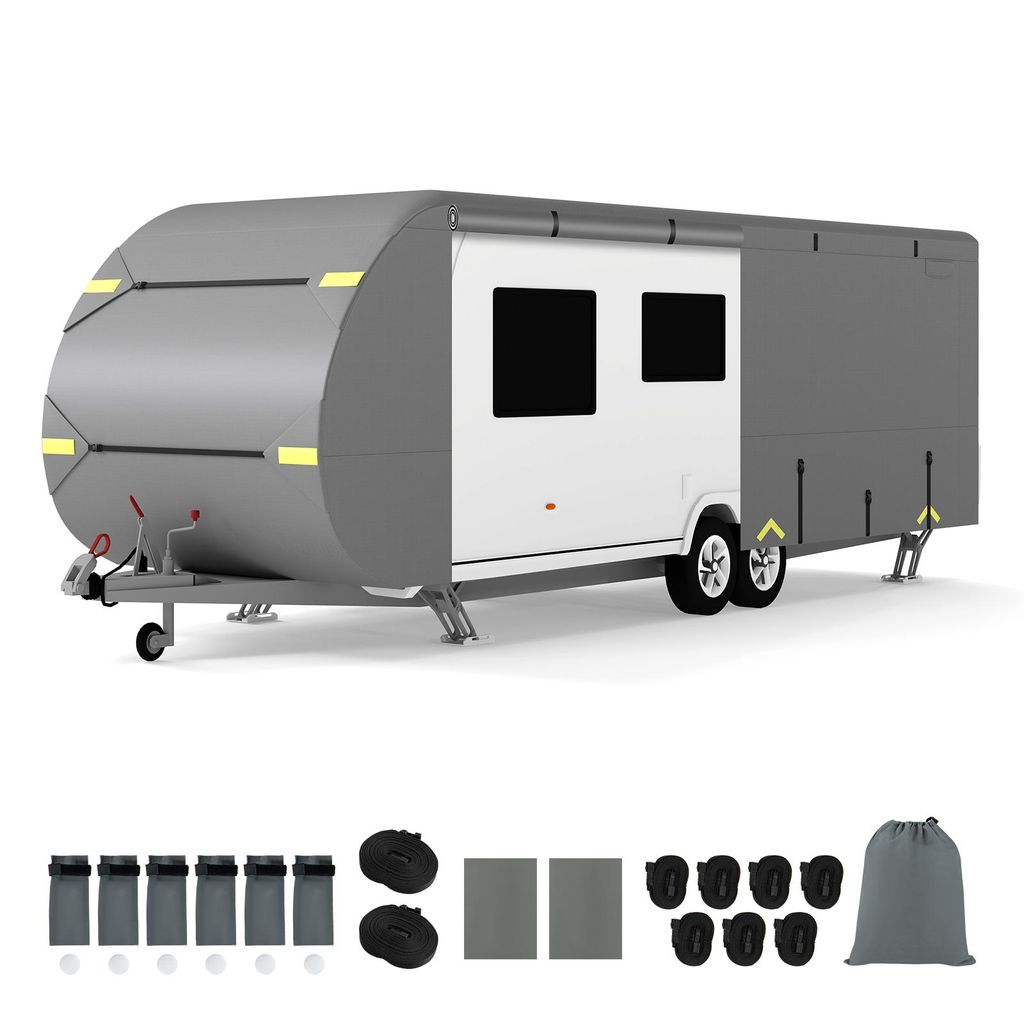 COSTWAY Plachta na karavan 493 x 260 cm, ochranný obal z Obrázok produktu 