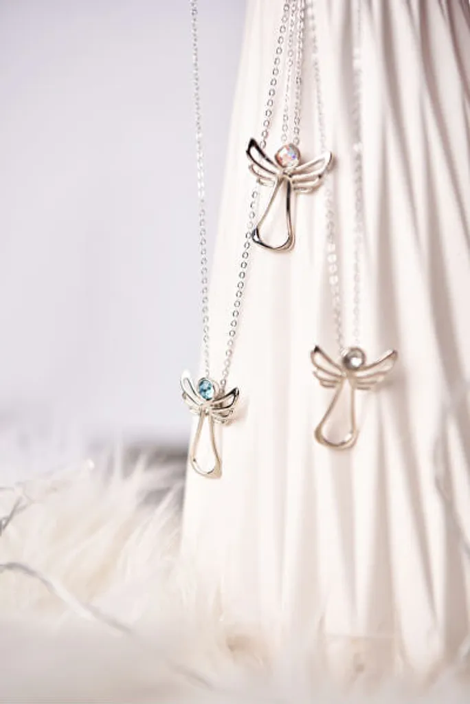 Collana Angelo Custode Cristallo - Offerta Regalo Natale e Cerimonie - 4