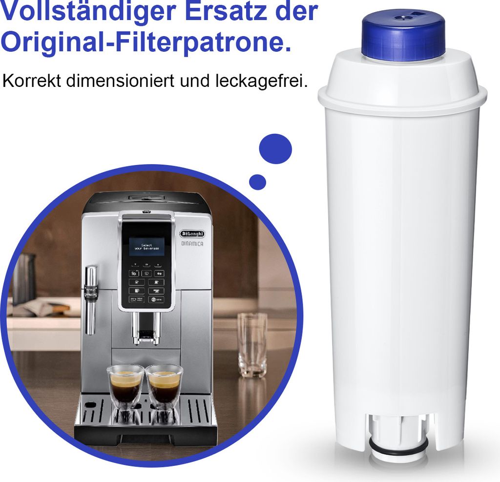 6er Wasserfilter Kaffeevollautomat für Delonghi Produktbild 4