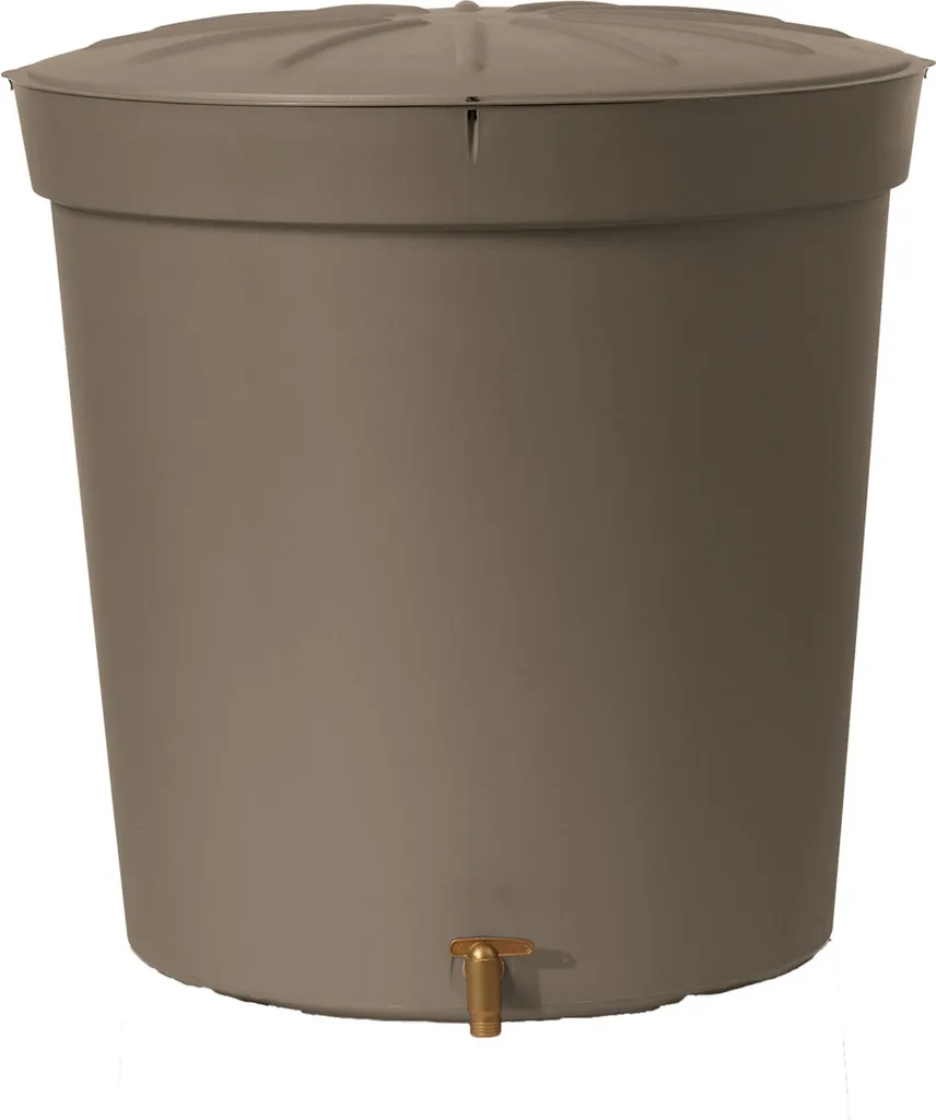 Réservoir eau de pluie 300L taupe résistant aux UV Garantia SIENA
