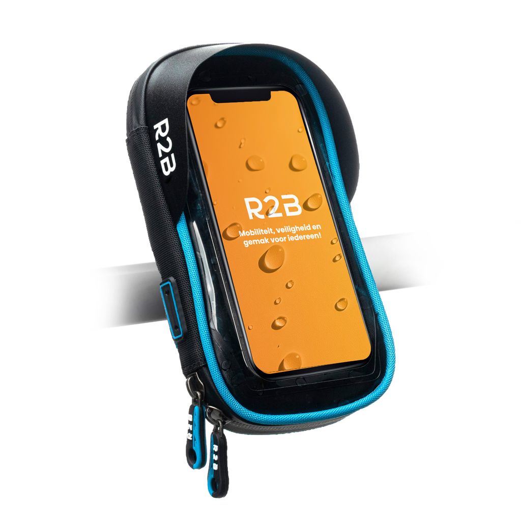 R2B Handyhalterung Fahrrad Wasserdicht - Universal fahrrad Handyhalterung, Handyhalter fahrrad für Mountainbikes, Motorräder und Motorroller