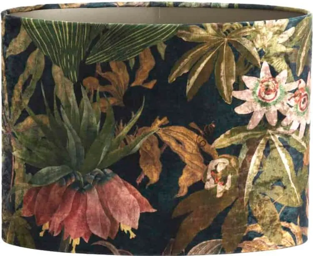 Abat-jour décoratif vert pour salon et chambre - Format 38cm pour E27