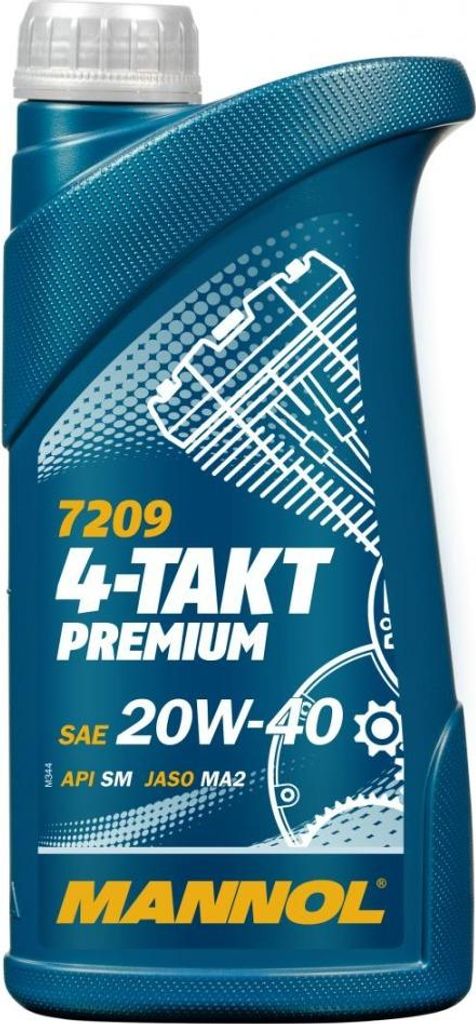 MANNOL Motorolie 4T Premium 20W40 1 liter (MA2) (7209) (20) Productafbeelding 