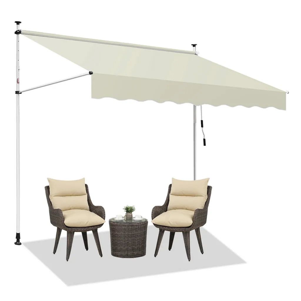 Tenda da Sole Economica 350x120cm | Balcone Senza Forare Qualità