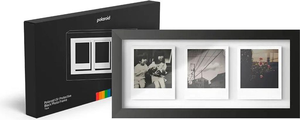 Ramka na zdjęcia Polaroid Triptych czarna czarny jeden Zdjęcie produktu 