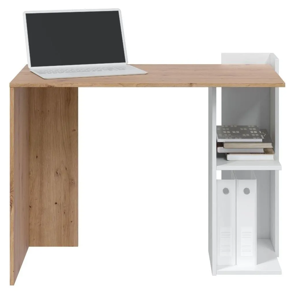 Bureau informatique réversible Kenia 100 cm - Meuble de bureau compact - 10