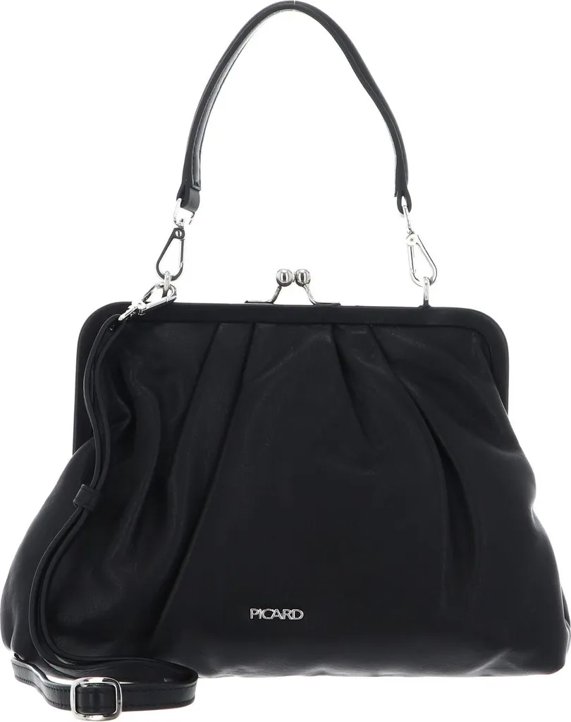 Picard Gretel Borsa Donna Nera: Funzionalità e Pelle Professionale