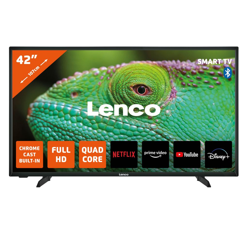 Lenco LED-4243BK - 42-Zoll Android-Smart-TV, Full HD, schwarz