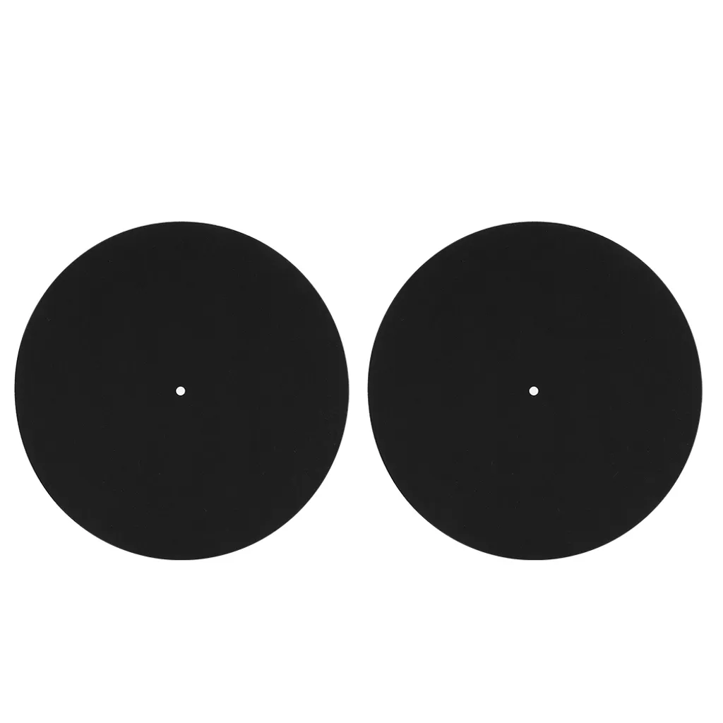 Tappetini Ricambio Giradischi 12" Antistatici - Set 2 Pezzi Feltro