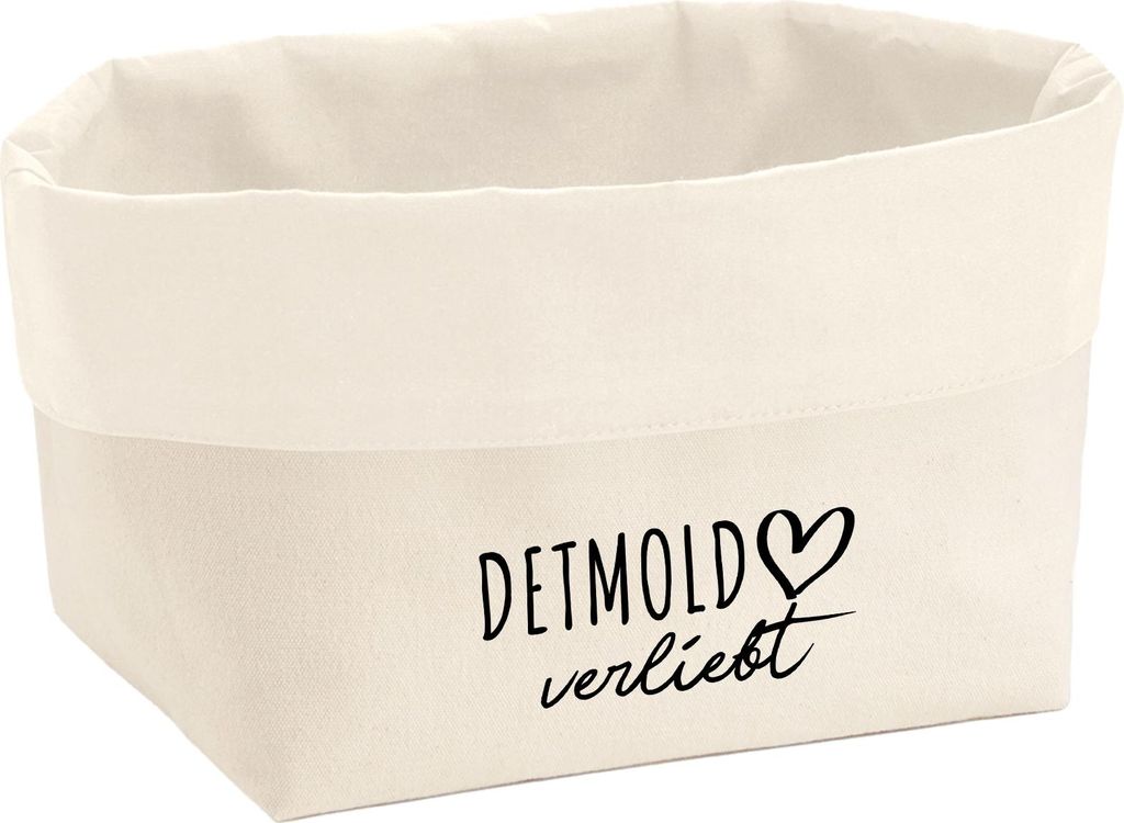 Huuraa Organizer Detmold verliebt 8 Liter Large Canvas Baumwolle Utensilo Geschenkidee