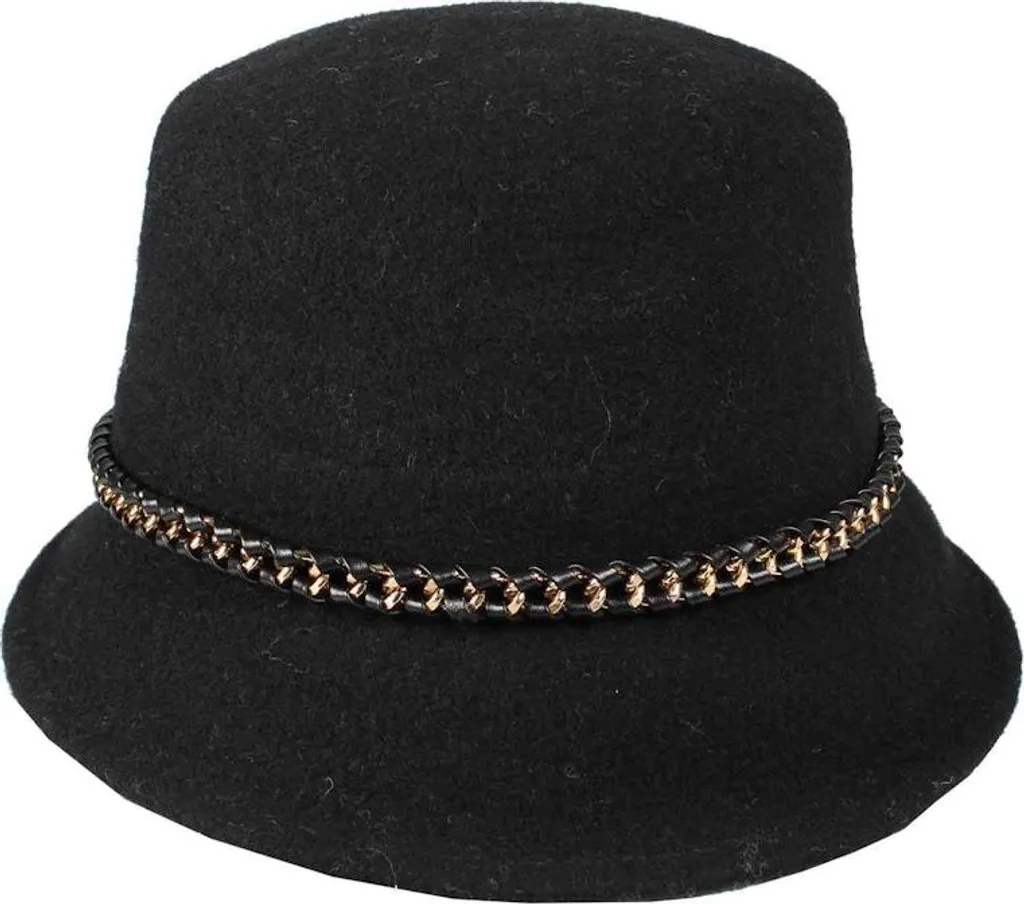 Chapeau cloche en laine Loevenich 672502 : élégance hivernale pure